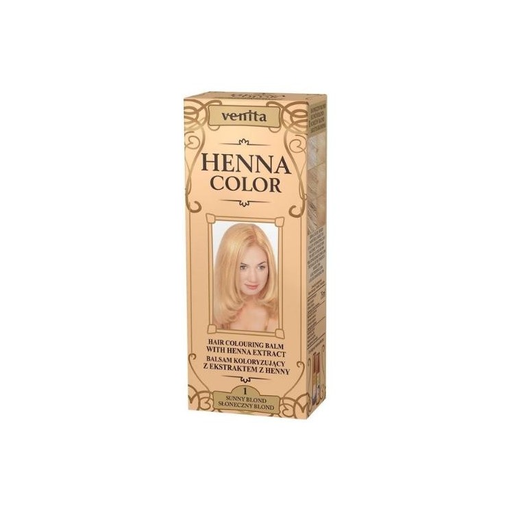 Venita Henna Color Coloring balm with henna extract /1/ Sunny Blond 75 ml