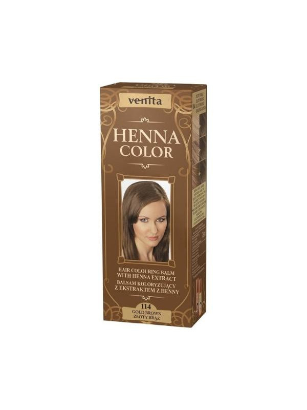 Venita Henna Color Kleurbalsem met henna-extract /114/ Goudbruin 75 ml