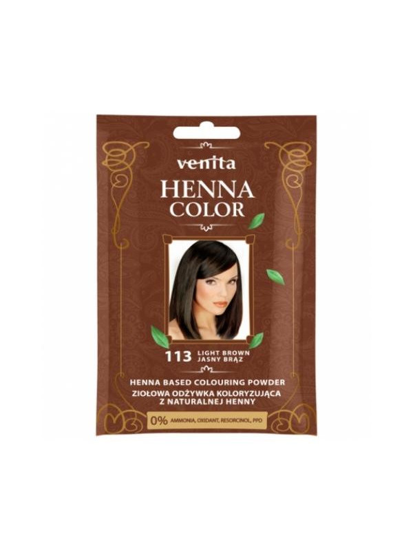 Venita Henna Color kruiden Conditioner kleuring met natuurlijke henna /113/ Lichtbruin 25 g