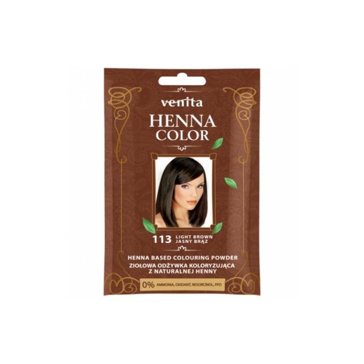 Venita Henna Color herbal Conditioner coloring with natural henna /113/ Light Brown 25 g