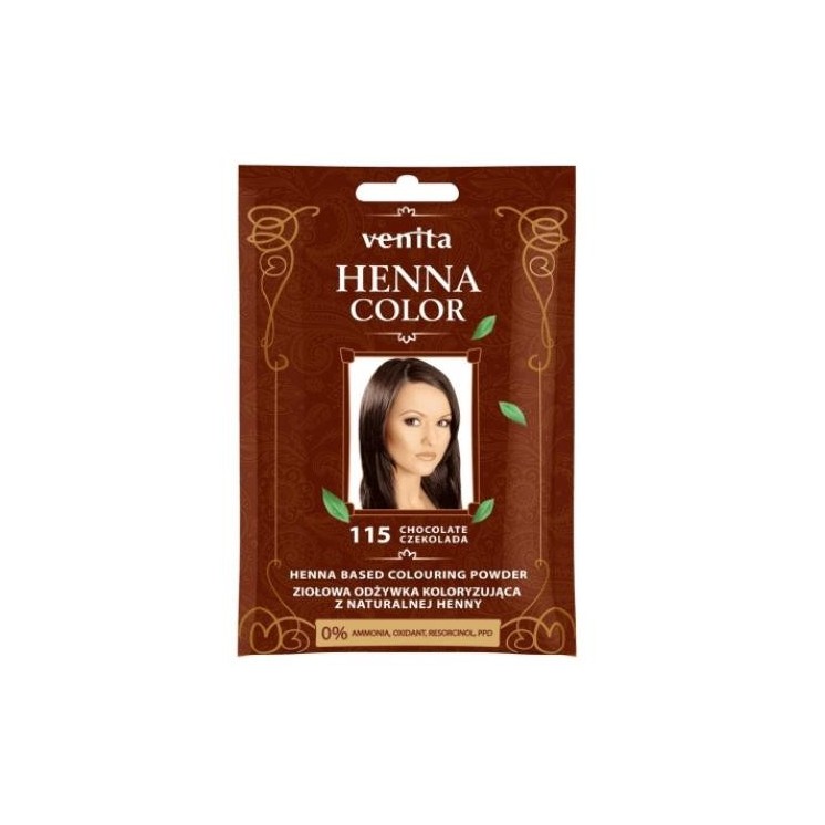 Venita Henna Color herbal Conditioner coloring with natural henna /115/ Chocolate 25 g