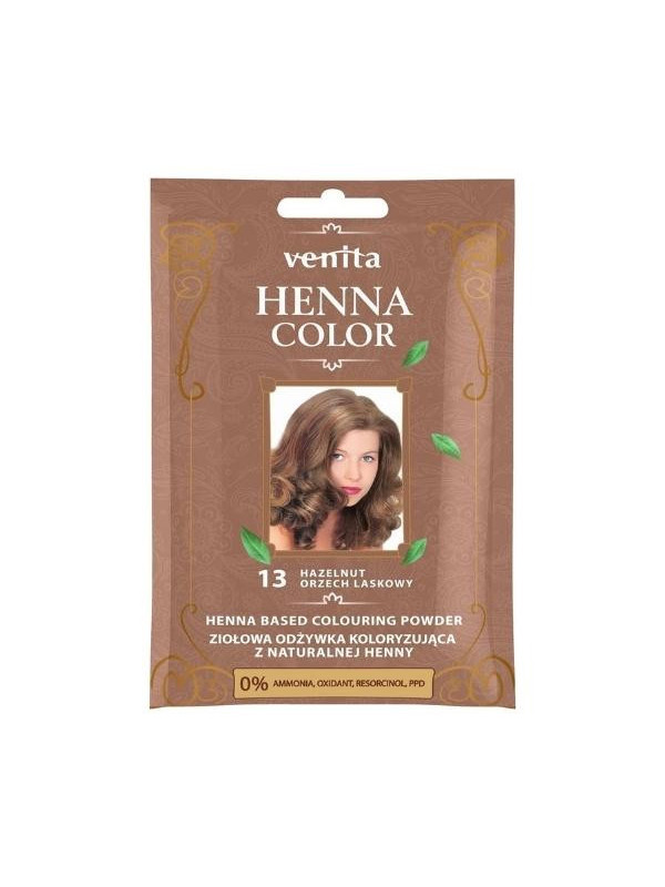 Venita Henna Color herbal Conditioner coloring with natural henna /13/ Hazelnut 25 g