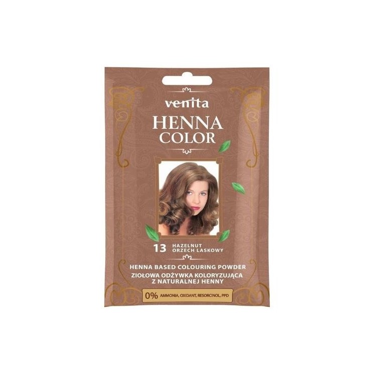 Venita Henna Color herbal Conditioner coloring with natural henna /13/ Hazelnut 25 g