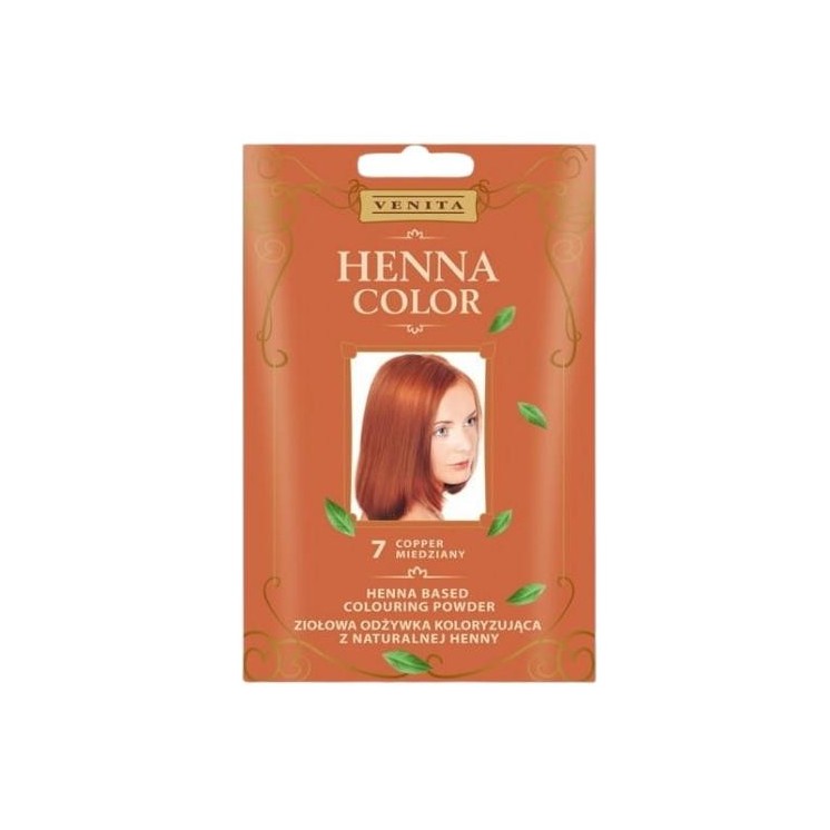 Venita Henna Color kruiden Kleuring conditioner met natuurlijke henna /7/ Koper 25 g