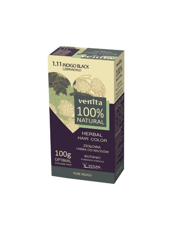 Venita Herbal Hair Color kruiden haarverf /1.11/ Indigo Zwart 100 gr