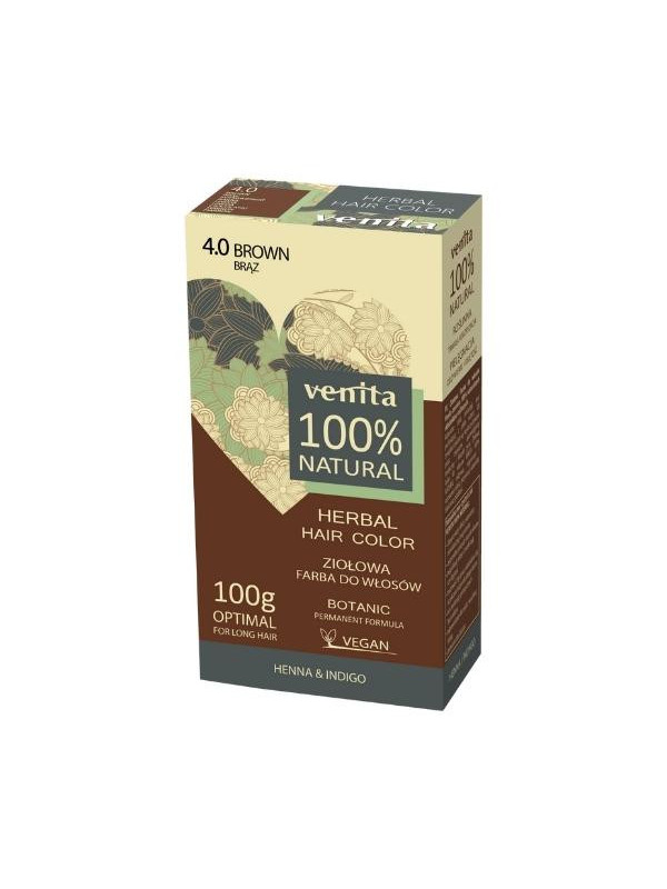 Venita Herbal Hair Color herbal hair dye /4.0/ Brown 100 g