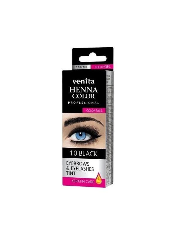 Venita Professional Henna Color Gel Wenkbrauw- en wimperverf /1.0/ Black 15 ml