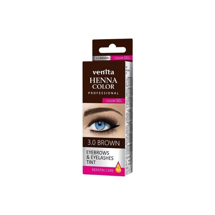 Venita Professional Henna Color Gel Wenkbrauw- en wimperverf /3.0/ Brown 15 ml