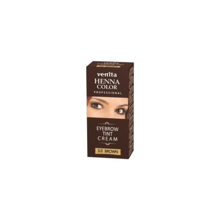 Venita Professional Henna Color Henna for eyebrows in cream /4.0/ Brown 30 g