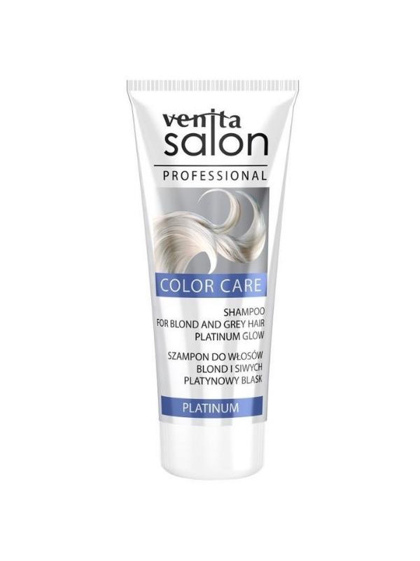 Venita Salon Professional Color Care shampoo voor Blond en grijs haar Platinum 200 ml