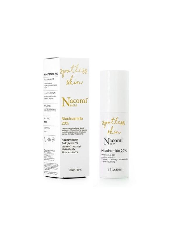 Nacomi Next Level Spot Serum for hyperpigmentation Niacinamides 20% 30 ml