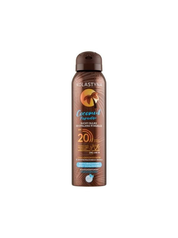 Kolastyna Coconut Paradise dry Oil bruiningsmist SPF20 sandproof/waterproof 150 ml