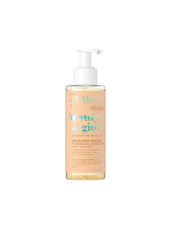 Eveline Beauty & Glow Vaarwel Mr. bedenken! delicaat Olie voor het verwijderen van make-up 145 ml