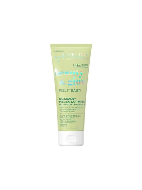 Eveline Beauty & Glow Peel it Baby! natuurlijke Enzymatische en mechanische Peeling 75 ml