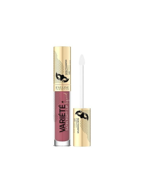 Eveline Variete Satin Vloeibare lippenstift met hyaluronzuur /03/ Berry Shake 4,5 ml