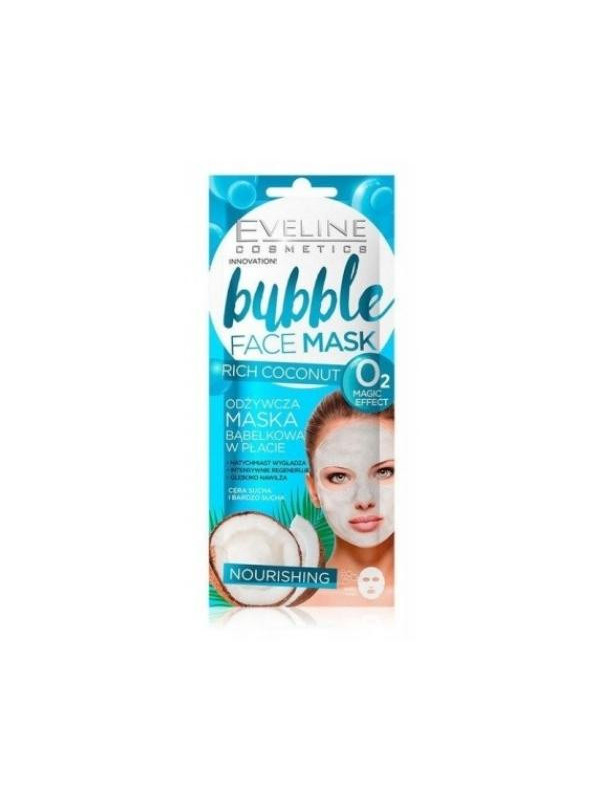 Eveline Bubble nourishing sheet mask Coconut 7 ml ( 30-08-2023 )