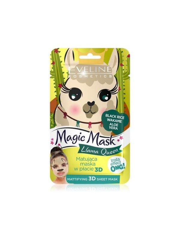 Eveline Magic Mask matten sheet masker 3D Llama Queen 1 stuk