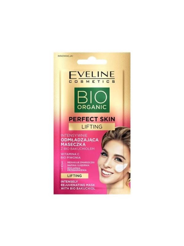 Eveline Bio Organic Perfect Skin Intensief verjongend gezichtsmasker met Bio Bukachiol 8 ml