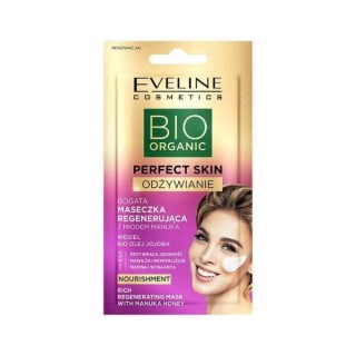 Eveline Bio Organic Perfect Skin rijk regenererend gezichtsmasker met Manuka Honing 8 ml