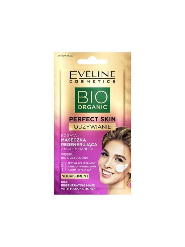 Eveline Bio Organic Perfect Skin rich regenerating face mask with Manuka Honey 8 ml