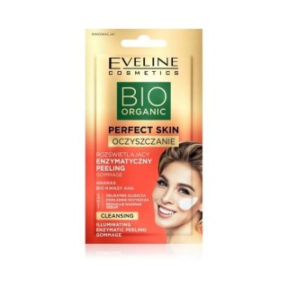 Eveline Bio Organic Perfect Skin verlichtende enzymatische Gommage Peeling 8 ml