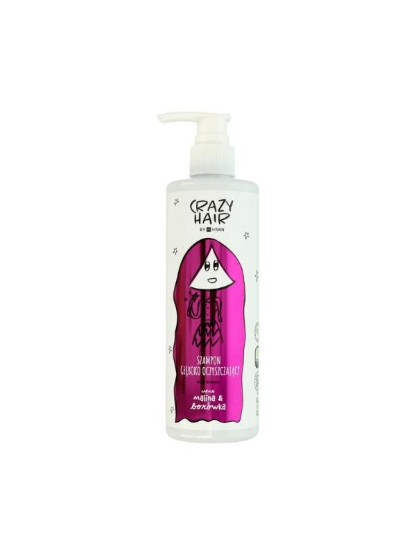 HiSkin Crazy Hair Diepreinigende shampoo voor de hoofdhuid en het haar met de geur van Framboos en Bosbes 300 ml