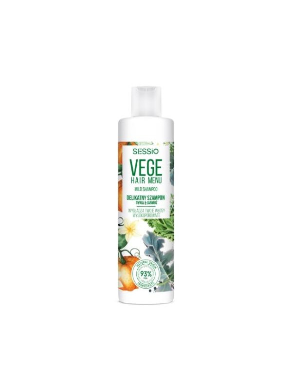 Sessio Vege Hair Menu Delicate Gladmakende Shampoo voor Hoog Poreus Haar Pompoen & Boerenkool 300 ml