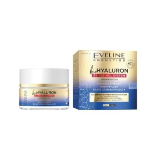 Eveline BioHyaluron 3x Retinol System 60+ multi-nourishing Cream-Filler strongly rebuilding 50 ml