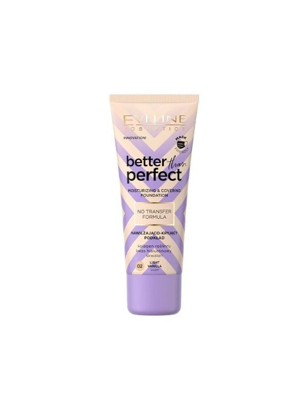 Eveline Better than Perfect hydraterende en dekkende foundation /02/ Light Vanilla 30 ml