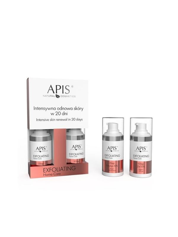 Apis Exfoliating Home Care Set Intensieve huidvernieuwing in 20 dagen 2x15 ml