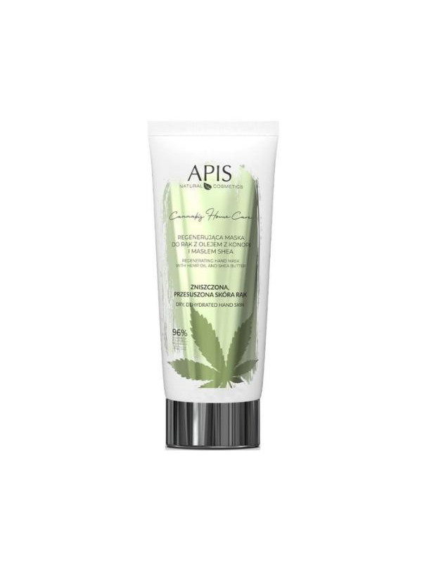 Apis Cannabis Home Care regenererend handmasker met hennepolie en sheaboter 200 ml