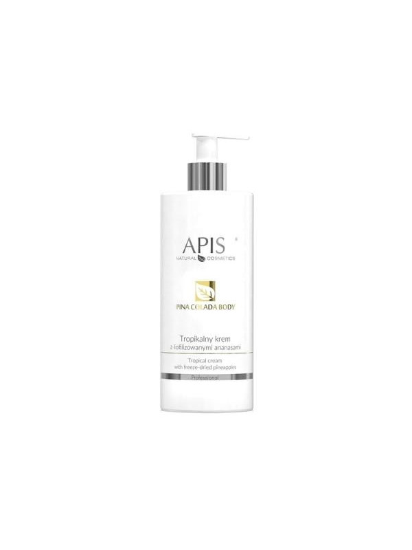 Apis Pina Colada Tropical Body Cream with freeze-dried pineapples 500 ml