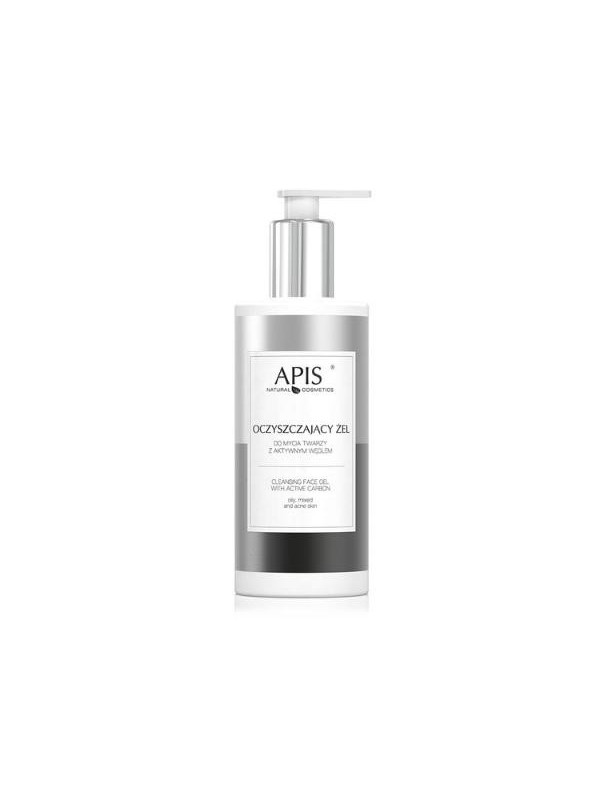 Apis Cleansing Face Wash Gel mit Aktivkohle 300 ml