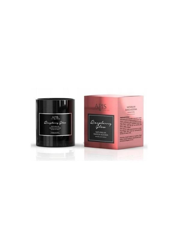 Apis Raspberry Glow natural soy candle 220 g