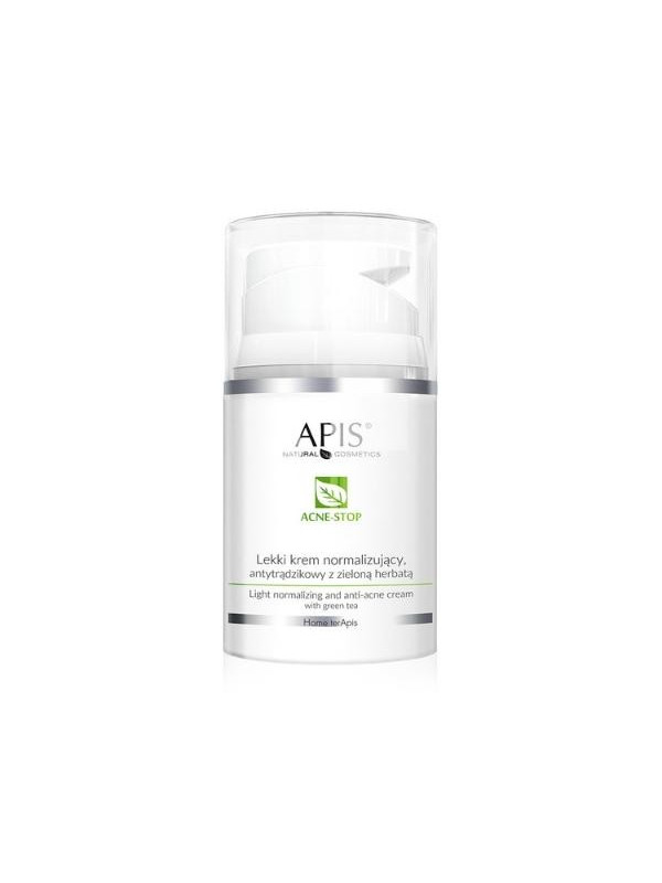 Apis Acne - Light Stop Normaliserende anti-acne gezichtscrème met groene thee 50 ml