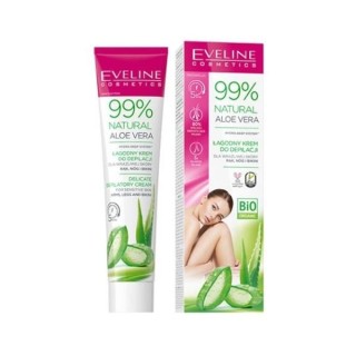 Eveline 99% Natural Aloe Vera mild Depilatory cream for hands, legs and bikini 125 ml