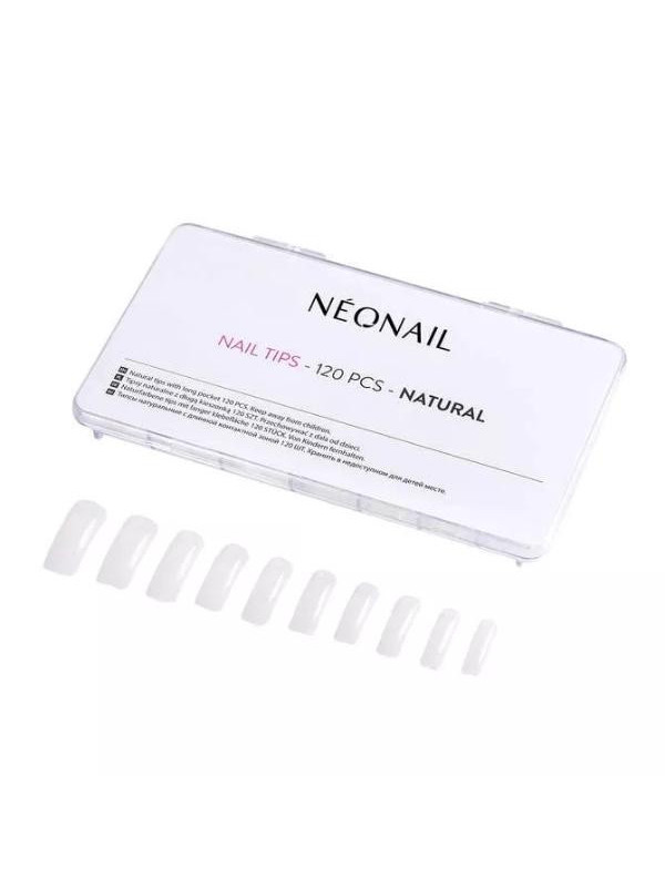 NeoNail Natural tips with a long pocket 120 pieces