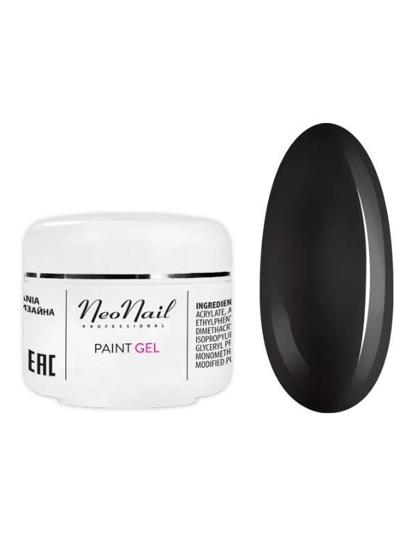 NeoNail Gel Paint UV/ LED Black Pearl 5 ml