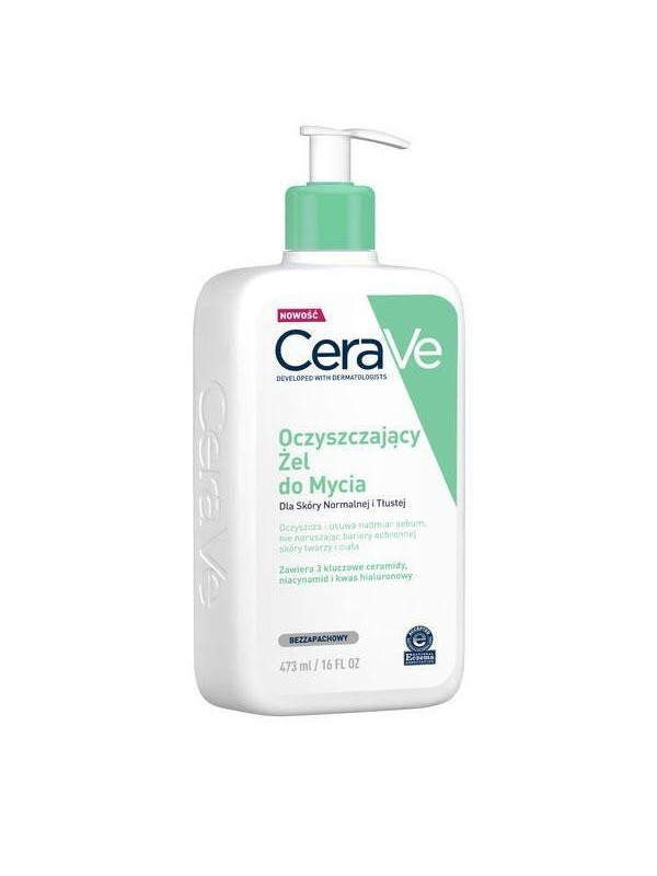 Cerave Cleansing Gel voor het wassen van de normale en vette huid 473 ml