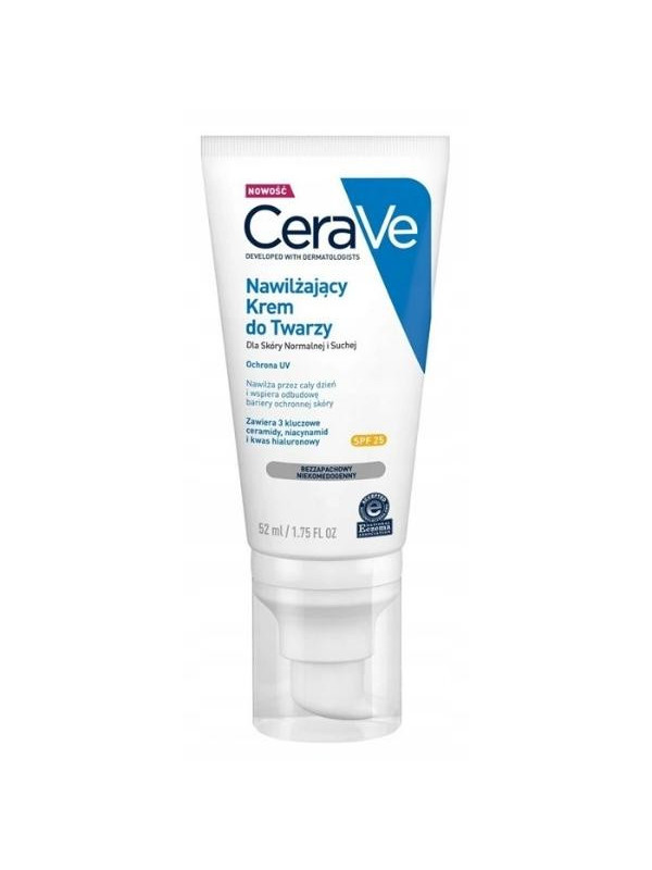 Cerave moisturizing face cream for normal to dry skin SPF25 52 ml