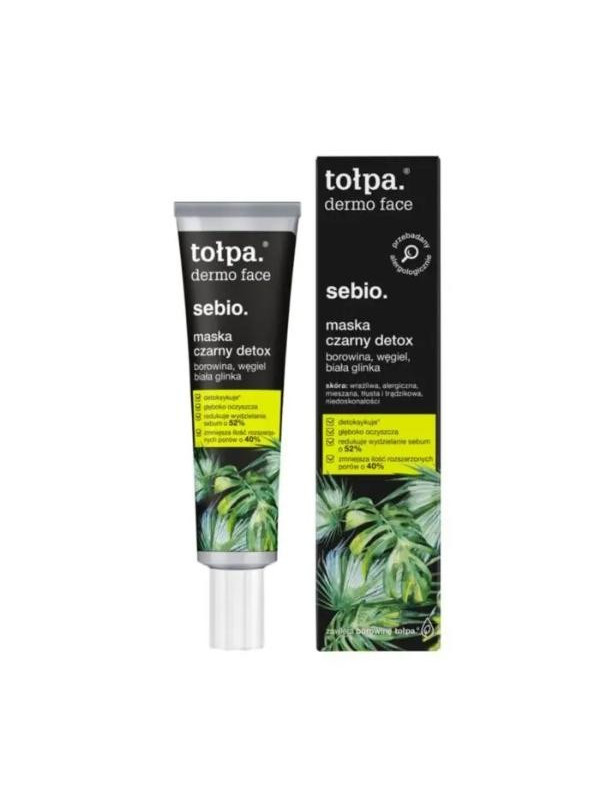 Tołpa Dermo Face Sebio. Face mask Black Detox 40 ml