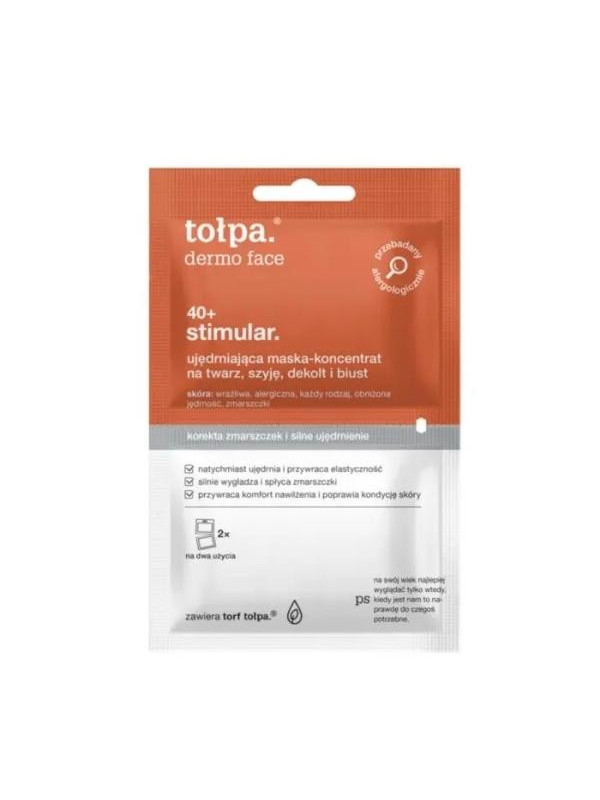 Tołpa Dermo Face 40+ Stimular. verstevigend masker-concentraat voor gezicht, hals, decolleté en buste 2x6 ml