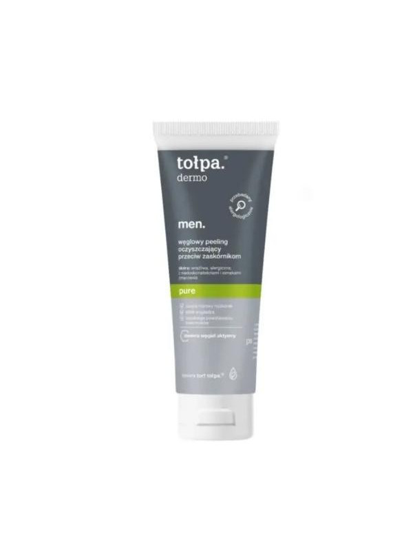 Tołpa Dermo Men . Zuiver. Carbon Cleansing Peeling tegen mee-eters