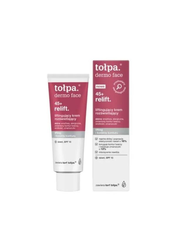 Tołpa Face 45+ Relift. liftende gezichtscrème voor de dag SPF15