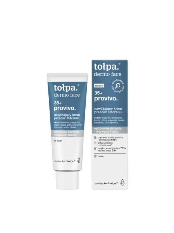 Tołpa Dermo Face 35+ Provivo. hydraterende anti-aging gezichtscrème voor de dag