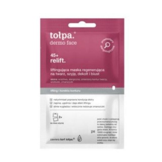 Tołpa Dermo Face 45+ Lifting Mask voor gezicht, hals, decolleté en buste