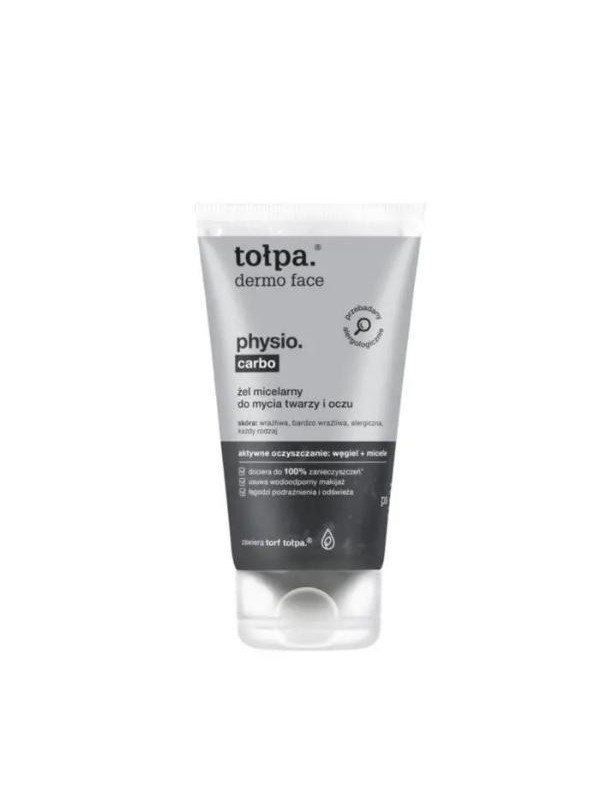 Tołpa Dermo Face Physio. Carbo Micellar gel for washing the face and eyes