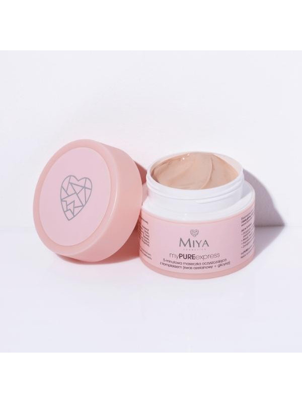 Miya Cosmetics myPUREexpress 5 minuten reinigingsmasker met een complex