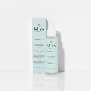 Miya Cosmetics myBEAUTYessence active Essence in een lichte Coco-mist