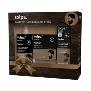 Tołpa barber men set is a face wash gel, lotion and cream